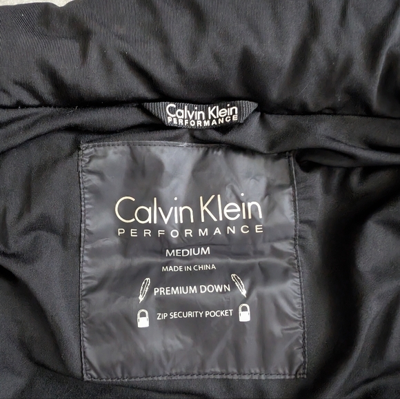 Calvin Klein Performance Women's Puffer Vest Size Medium Gray/White - Picture 2 of 8